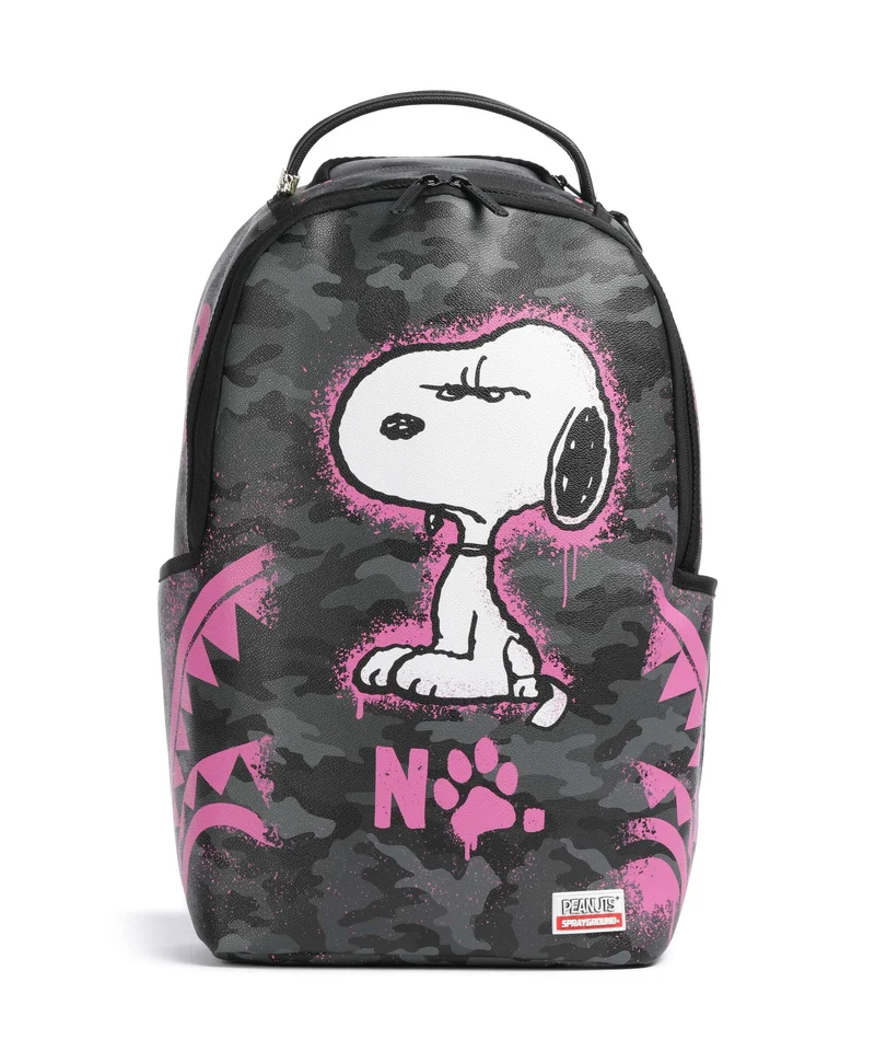 Sprayground Snoopy Pink Stencil Rucksack multicolour