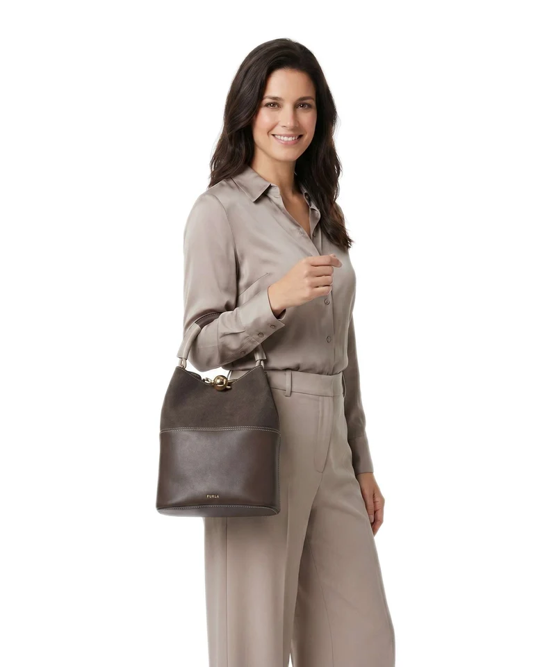 Furla Sfera S Bucket Handtasche espresso/brown