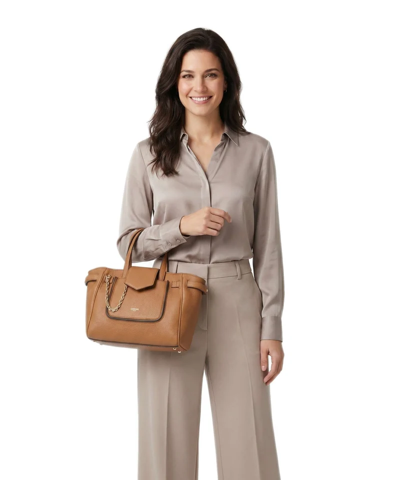 Lancel Théa S Handtasche camel