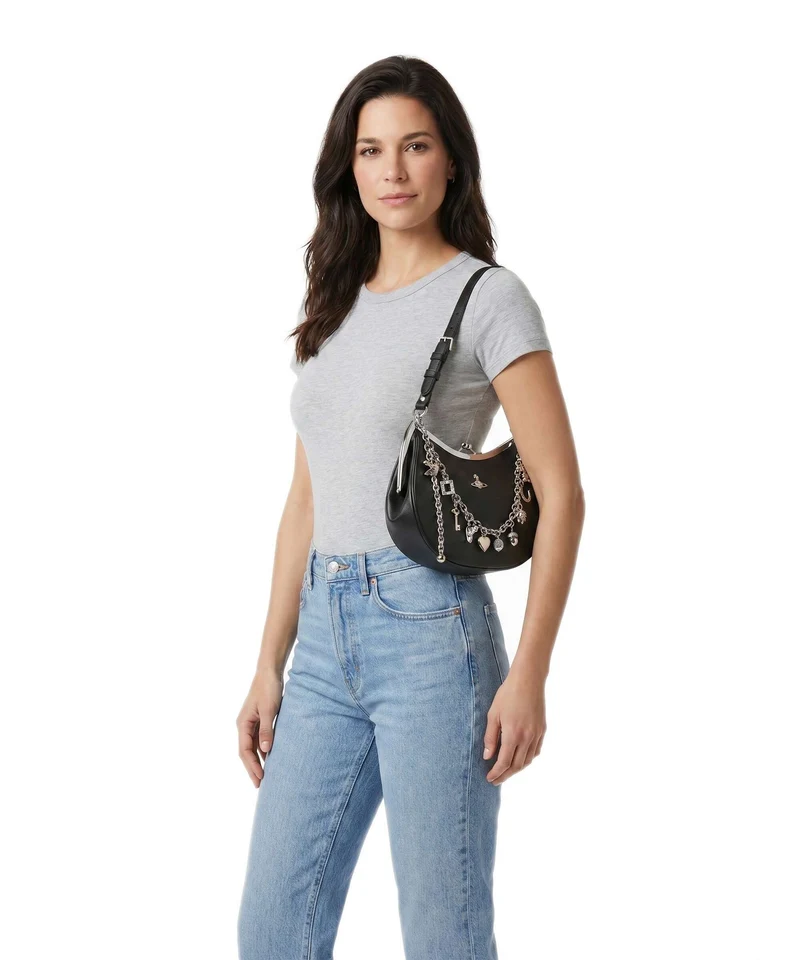Vivienne Westwood Charm Frame Supple Schultertasche black