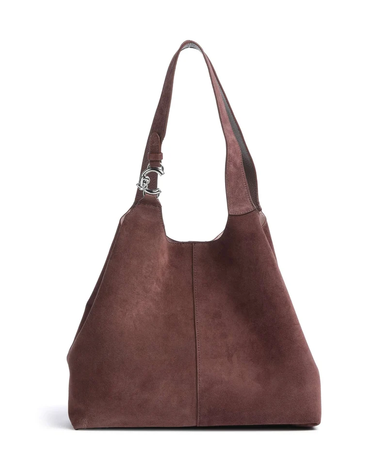 Coccinelle C-Easy Suede Beuteltasche berry