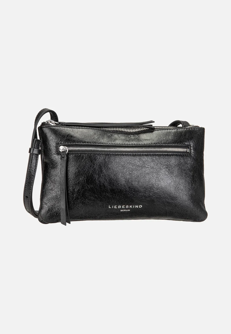 Zena Crossbody S Double Lamb Crunch Black - Crossbody Bag