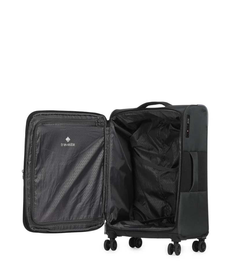 Travelite Corsiica 4-Rollen Trolley black
