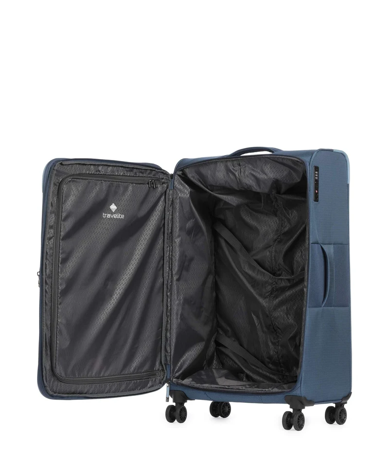 Travelite Corsiica 4-Rollen Trolley blue