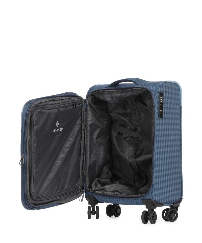 Travelite Corsiica 4-Rollen Trolley blue