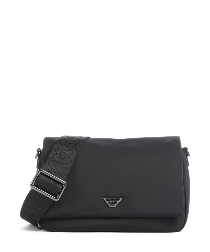 Emporio Armani Nylon Recycled Umhängetasche black beauty