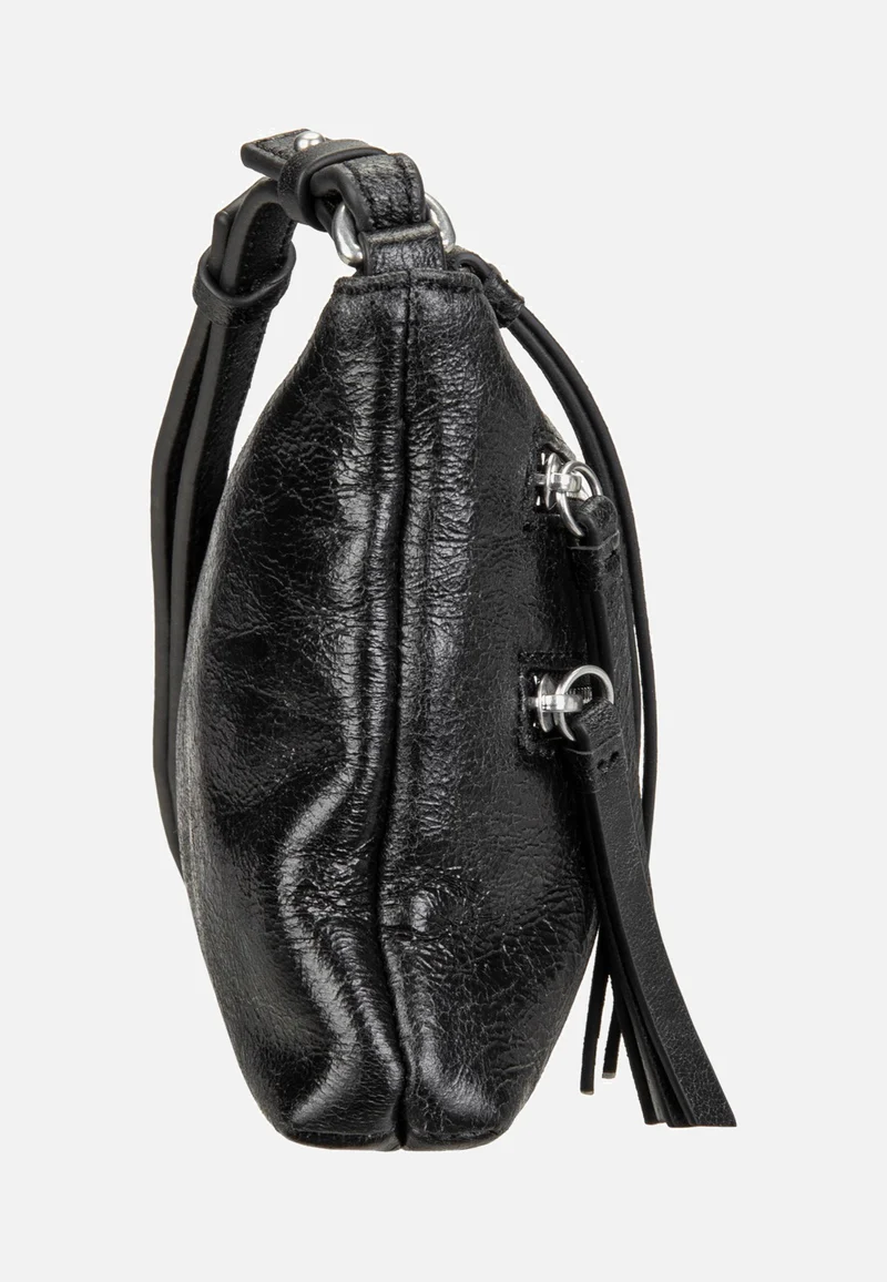 Zena S Single Lamb Crunch Black - Crossbody Bag