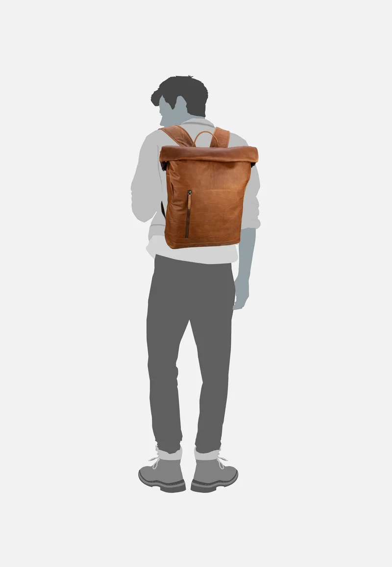 Liverpool 0309 Cognac - Rolltop Rucksack