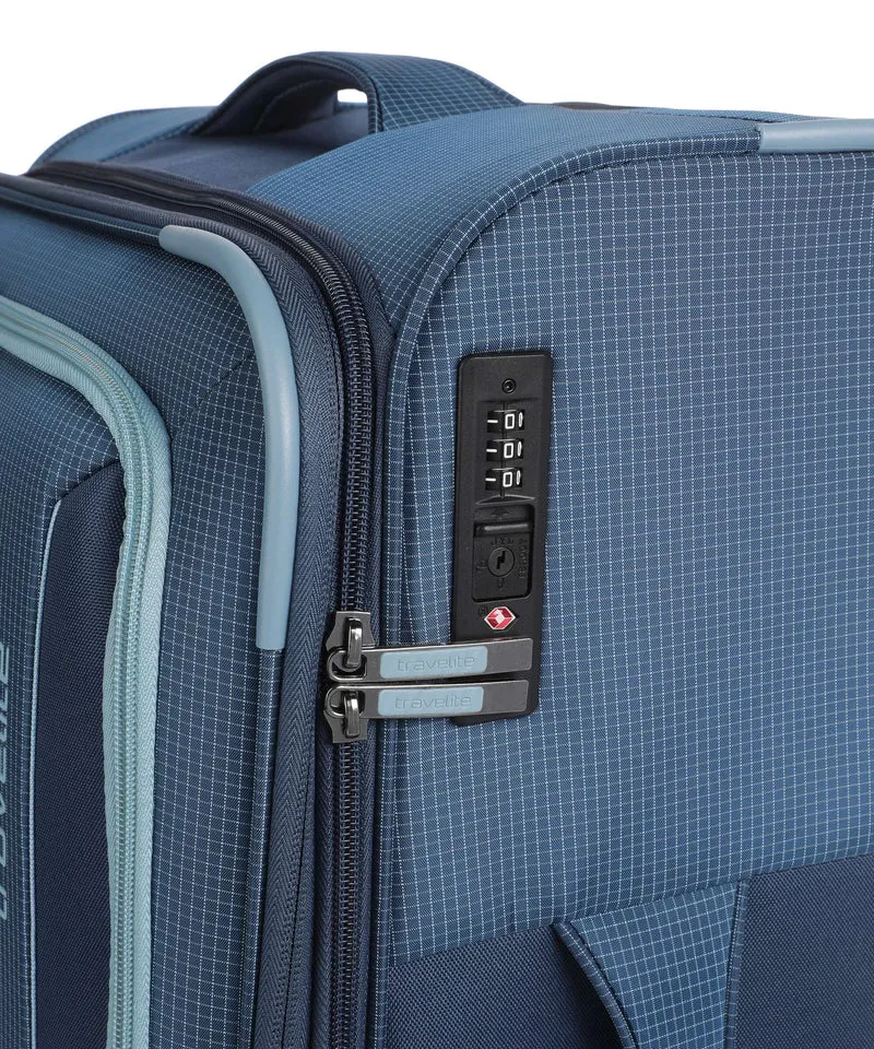 Travelite Corsiica 4-Rollen Trolley blue