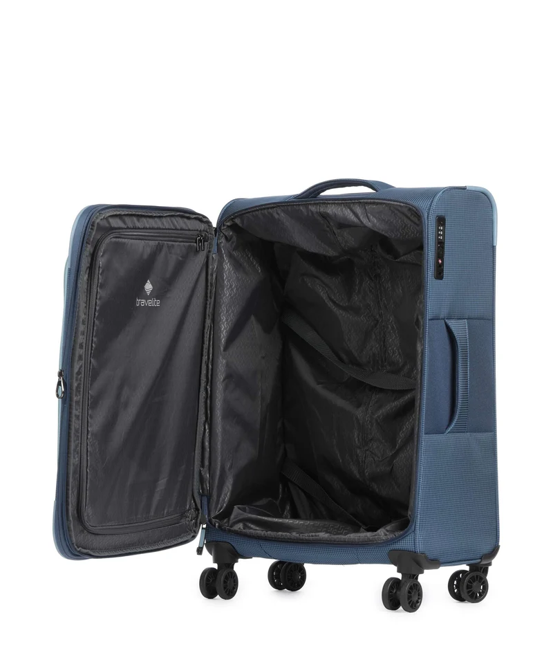 Travelite Corsiica 4-Rollen Trolley blue