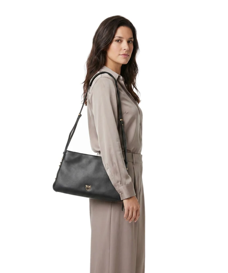 Pinko Triplet Schultertasche nero/antique gold