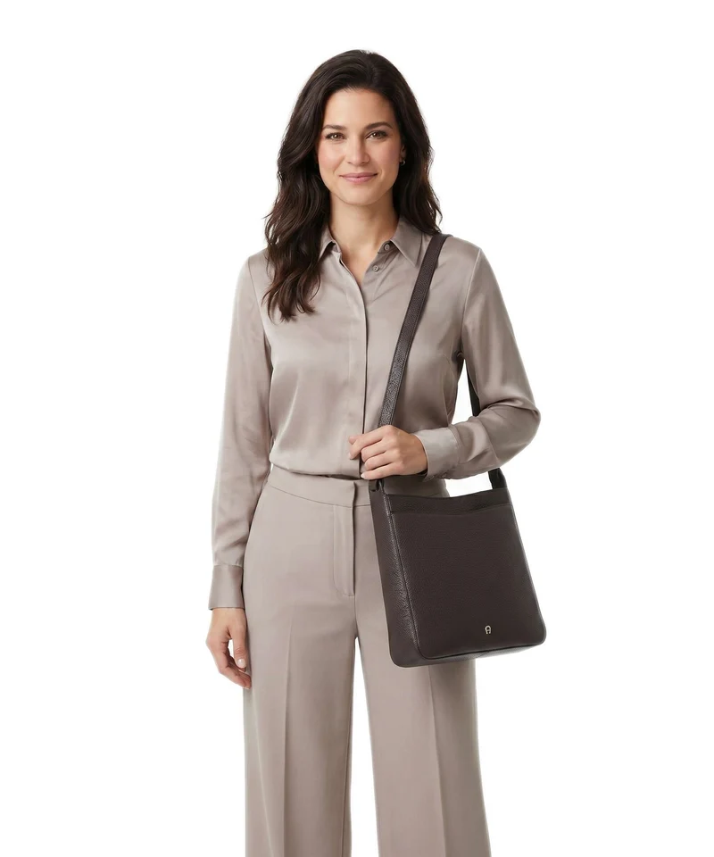 Aigner Pura M Schultertasche soil brown