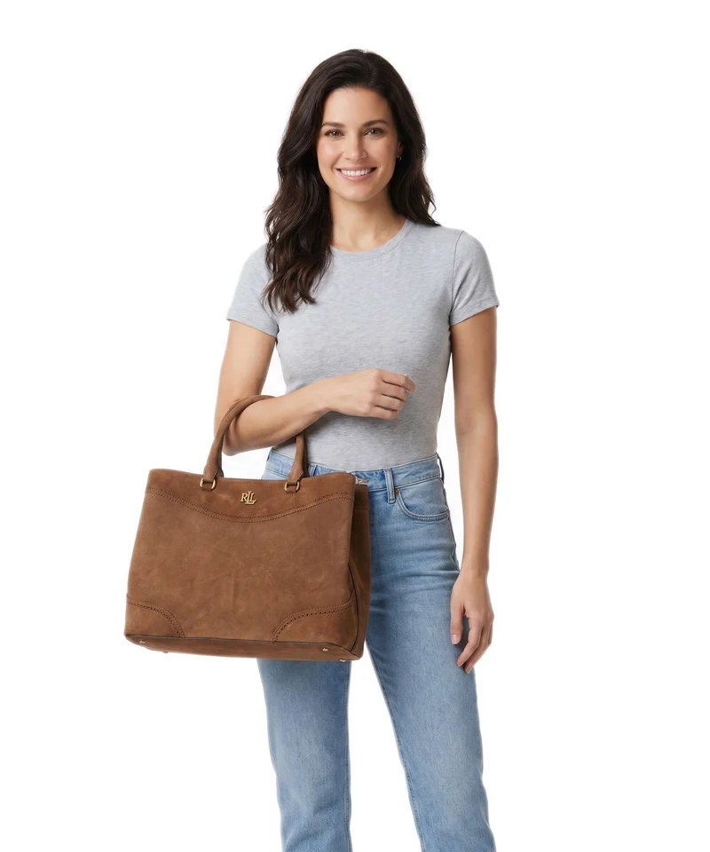 Lauren Ralph Lauren Marcy 36 Handtasche light tobacco