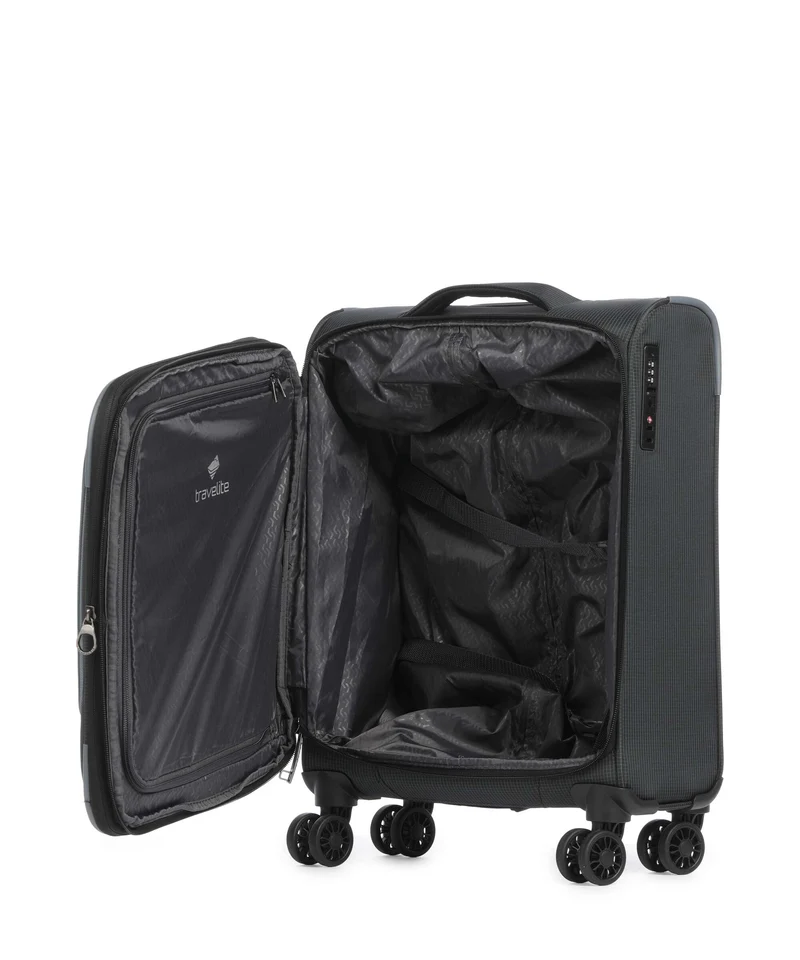 Travelite Corsiica 4-Rollen Trolley black
