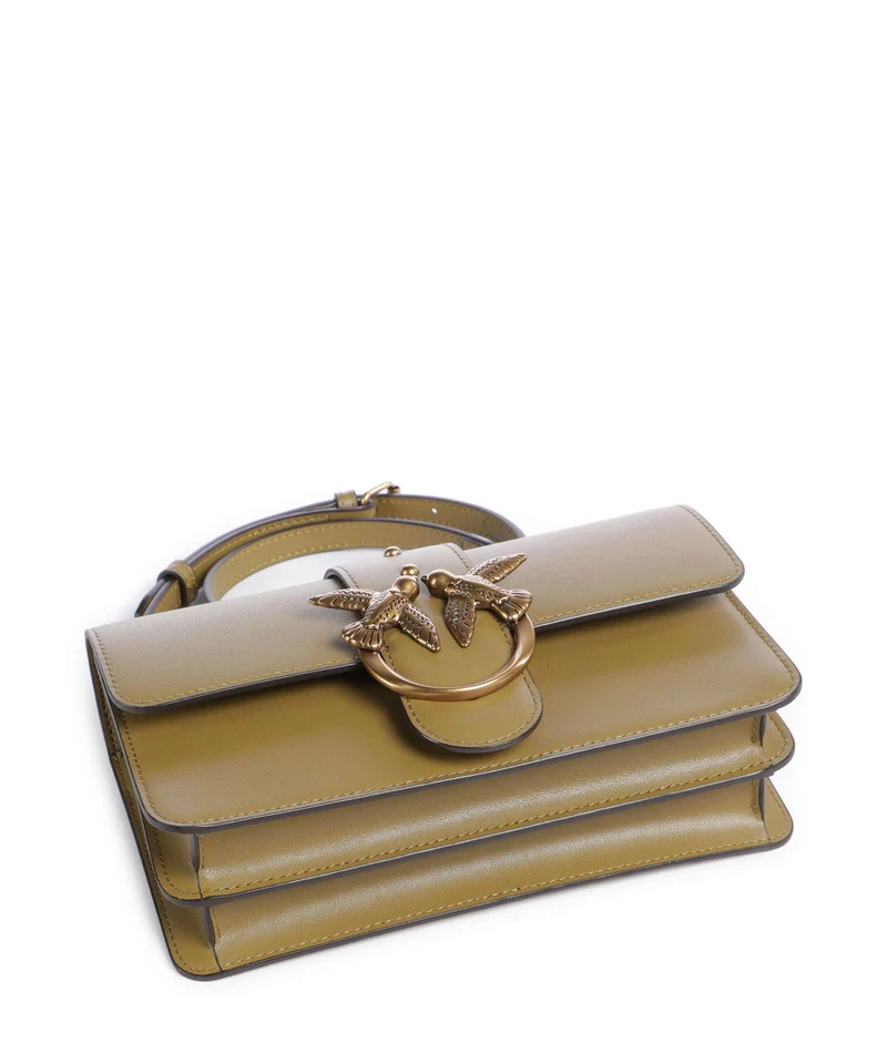 Pinko Love One Mini Umhängetasche verde canguro/antique gold
