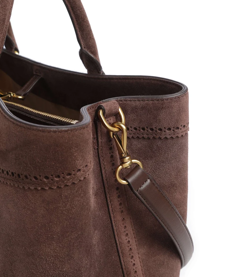 Lauren Ralph Lauren Marcy 36 Handtasche chestnut brown