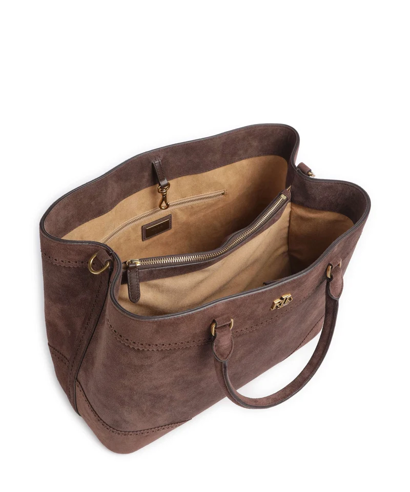 Lauren Ralph Lauren Marcy 36 Handtasche chestnut brown