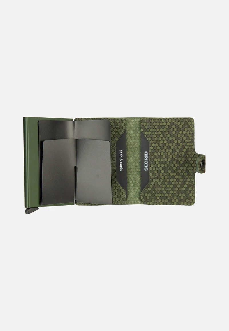 Miniwallet Hexagon Green - Portemonnaie