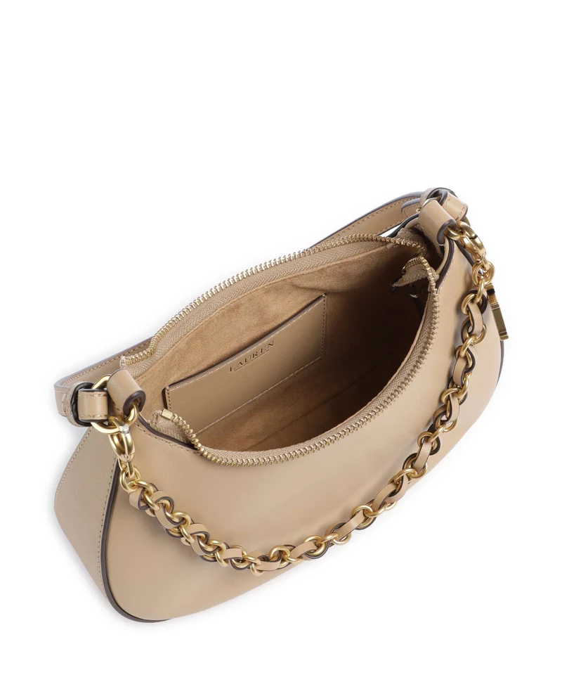 Lauren Ralph Lauren Marcy Medium Schultertasche tan