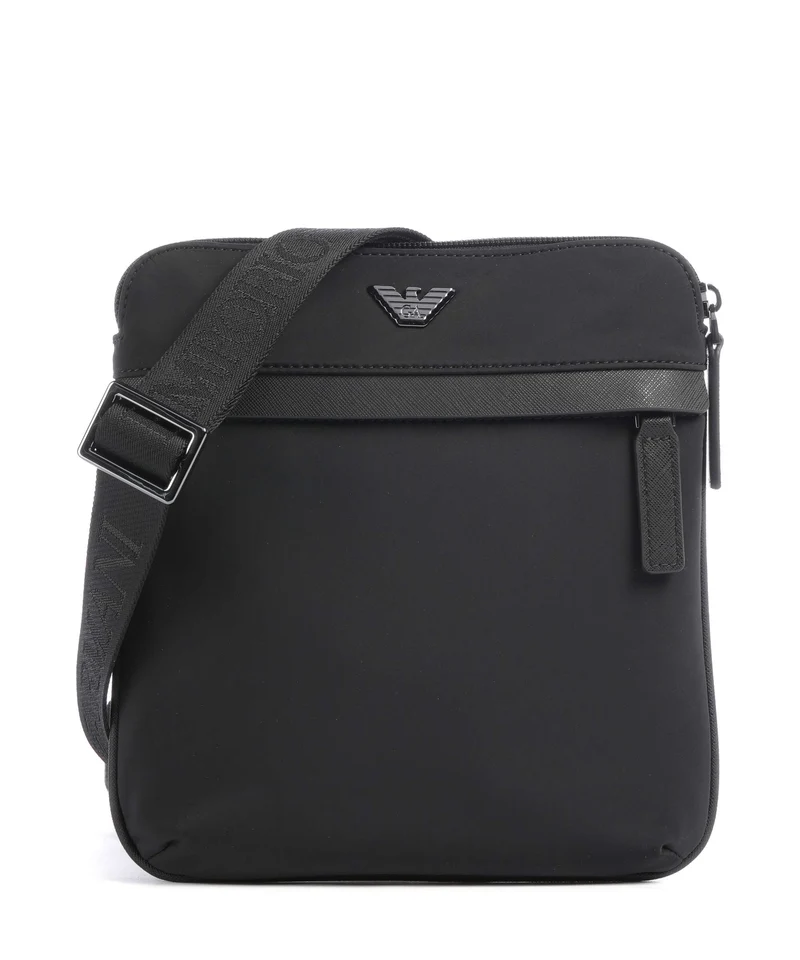 Emporio Armani Nylon Recycled Umhängetasche black beauty