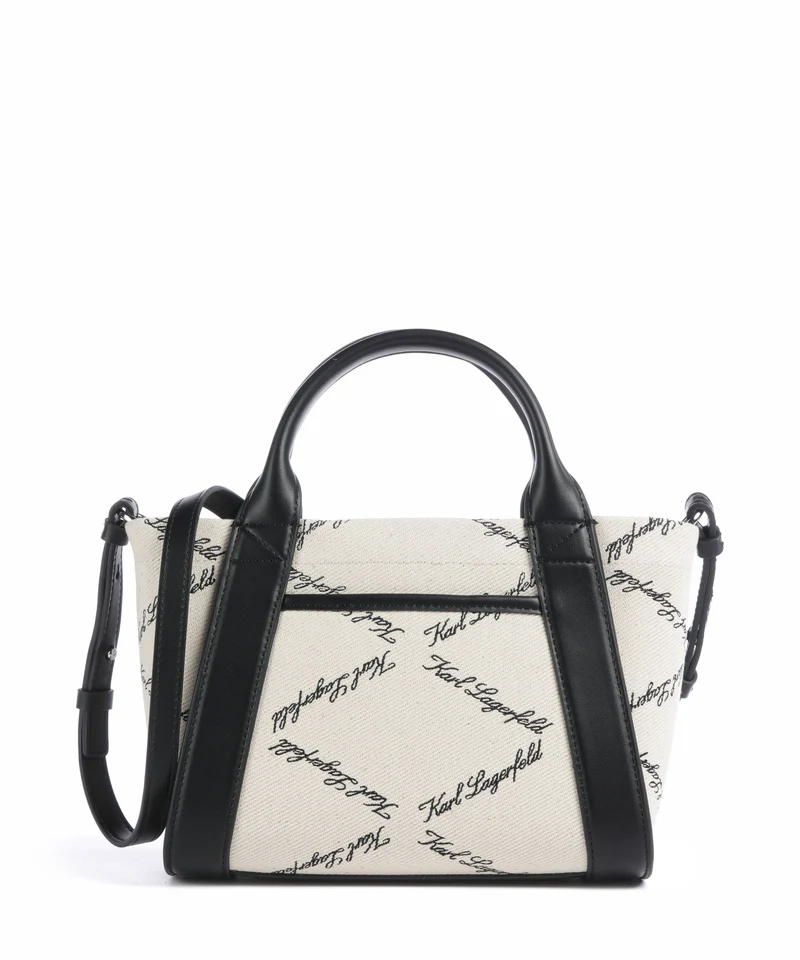 Karl Lagerfeld K/Ville Small Handtasche natural canvas/black
