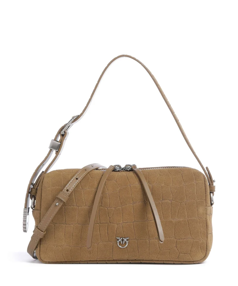 Pinko Schultertasche verde canguro/old silver