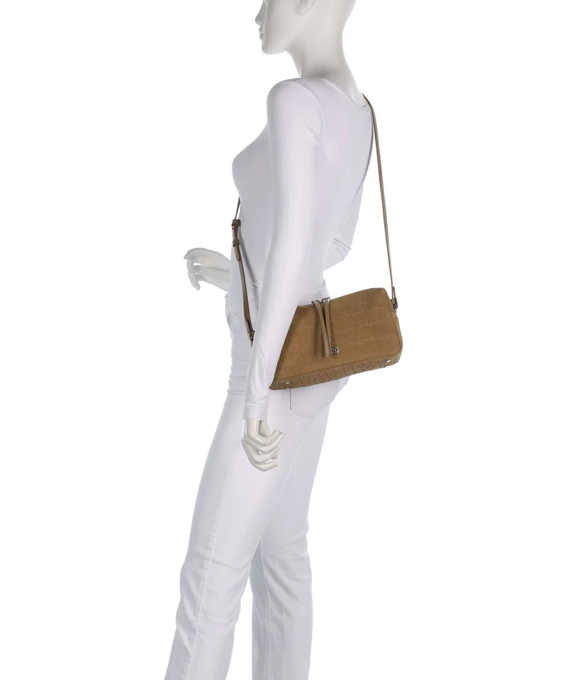 Pinko Schultertasche verde canguro/old silver