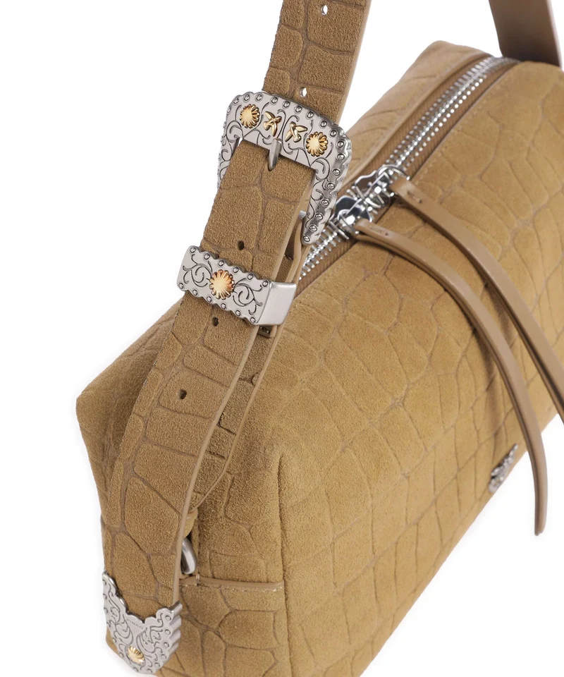 Pinko Schultertasche verde canguro/old silver