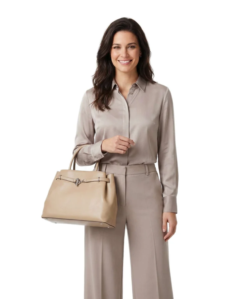 Lauren Ralph Lauren Blaike Large Handtasche tan