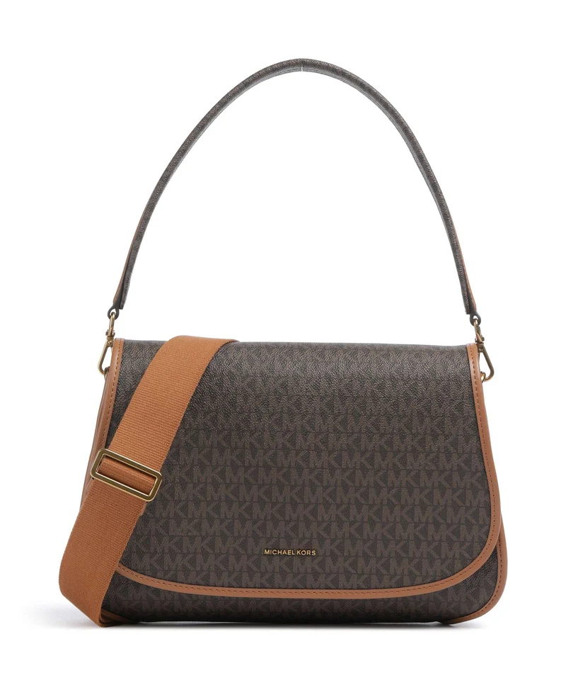 Michael Kors Holmes Medium Schultertasche brown/acorn