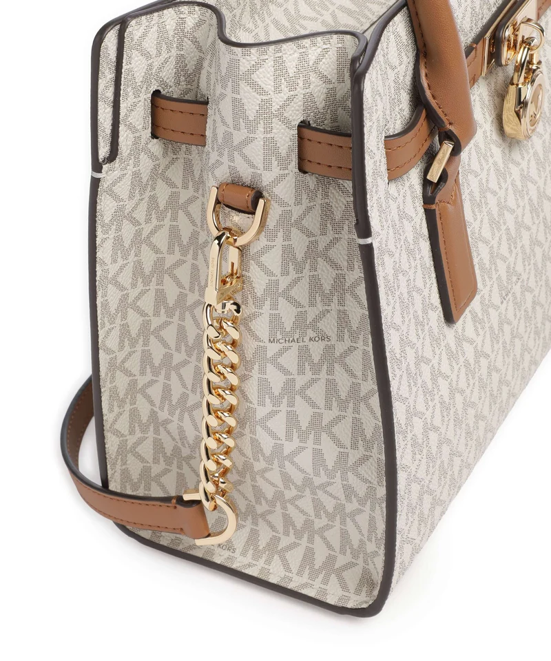 Michael Kors Hamilton Moderne Small Handtasche vanilla/acorn