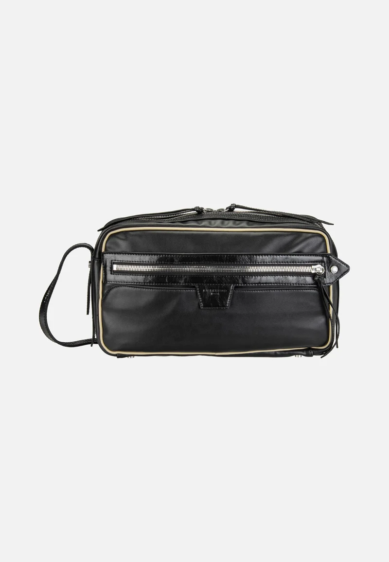 Juno Satchel M Soft Calf Black - Crossbody Bag