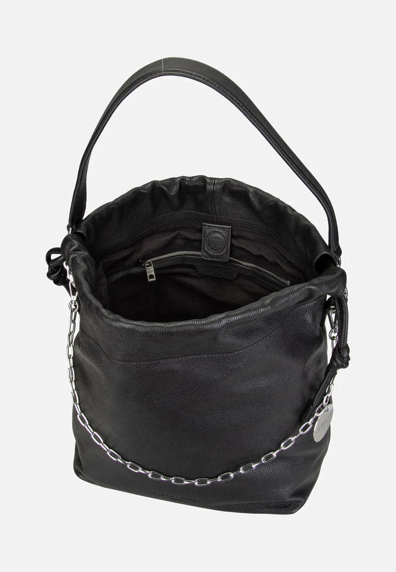 Lya II Hobo M Small Pebble Black - Bucket Bag