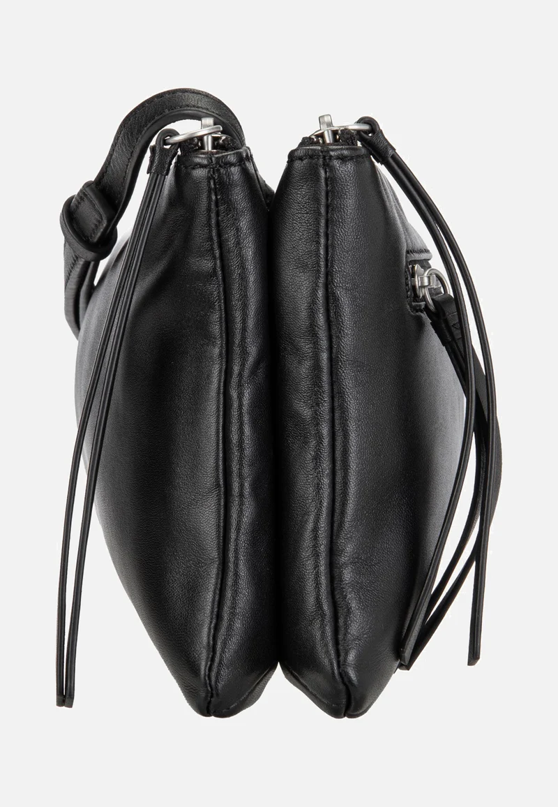 Zena S Indian Sheep Double Black - Crossbody Bag