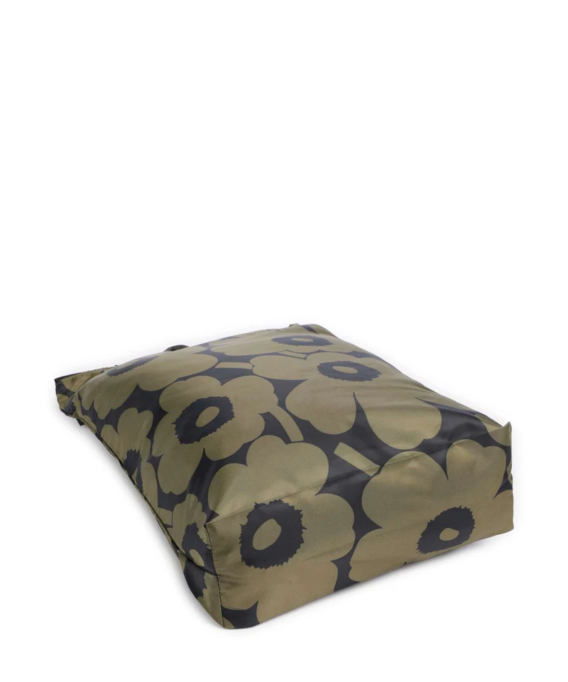 Marimekko Neat M Unikko Beuteltasche olive green/dark blue