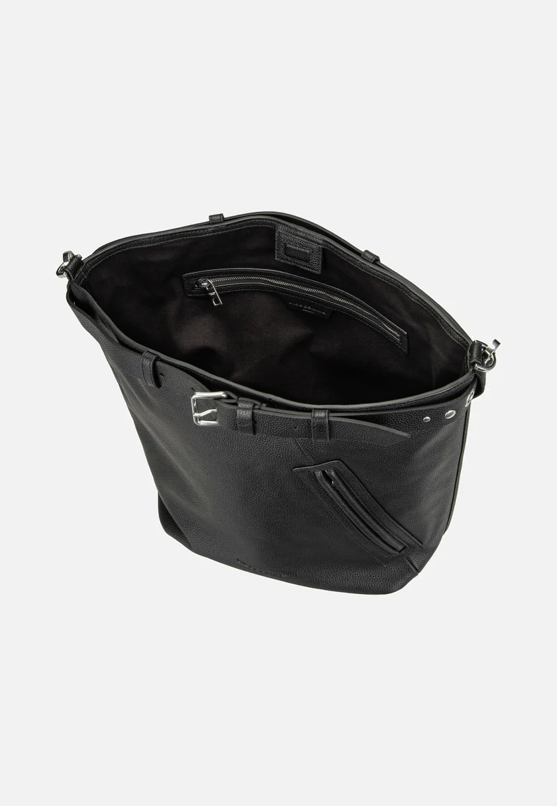 Zita Hobo L Small Pebble Black - Hobo Bag