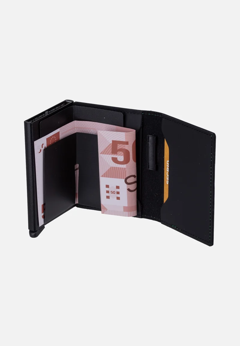 Bandwallet Matte Black & Green - Portemonnaie