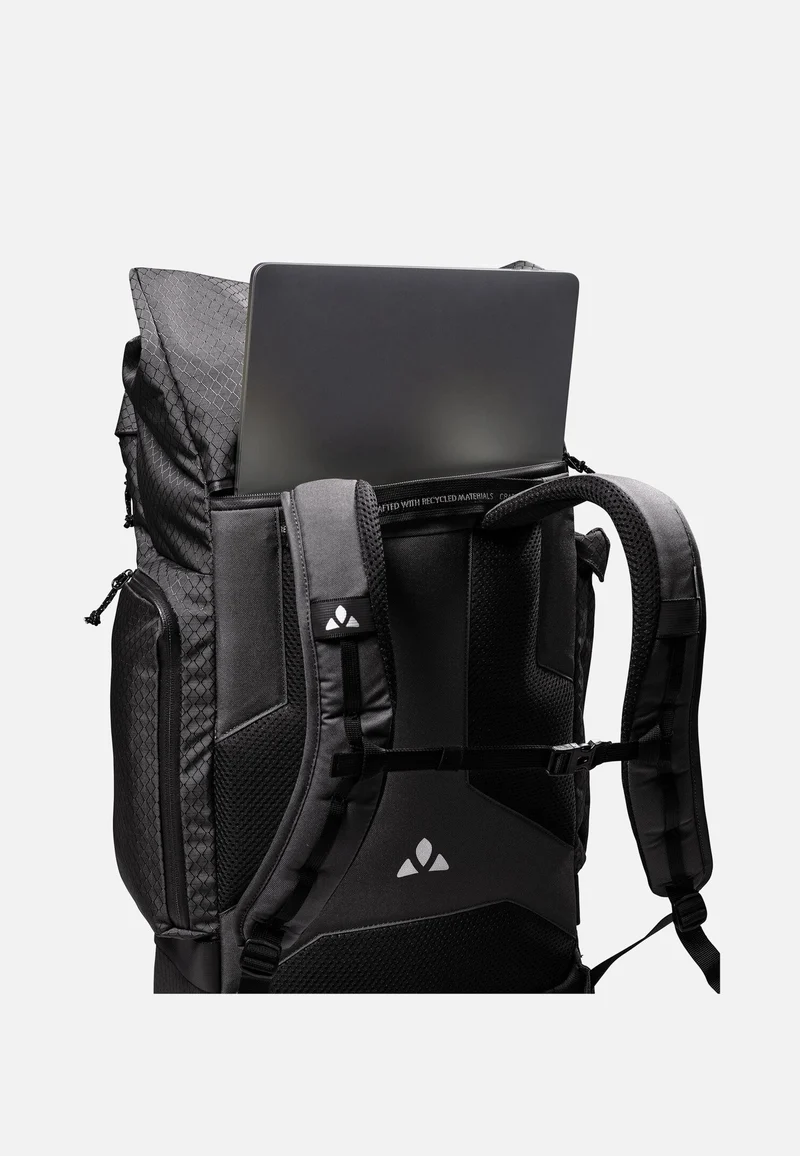 Cyclist Pack Black - Rolltop Rucksack