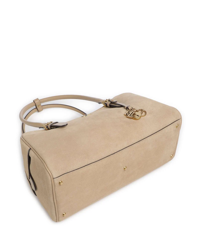 Lauren Ralph Lauren Marcy Large Schultertasche tan