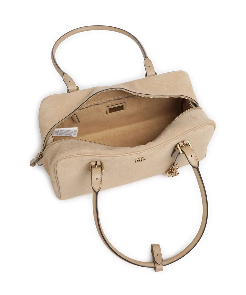 Lauren Ralph Lauren Marcy Large Schultertasche tan