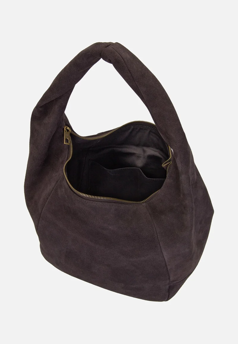 Farrah II Hobo M Hydro Suede Deep Soil - Hobo Bag