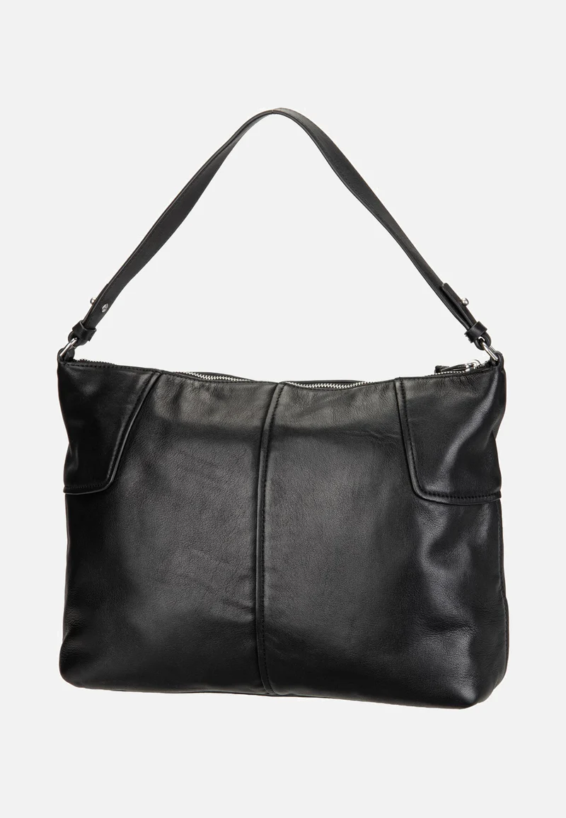 Mila Hobo M Sheep Natural Black - Hobo Bag