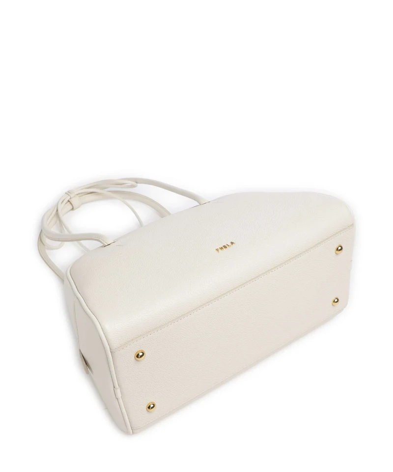 Furla Poppy M Schultertasche panna