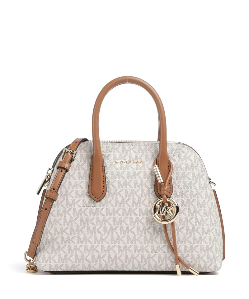 Michael Kors Freddie Medium Handtasche vanilla/acorn