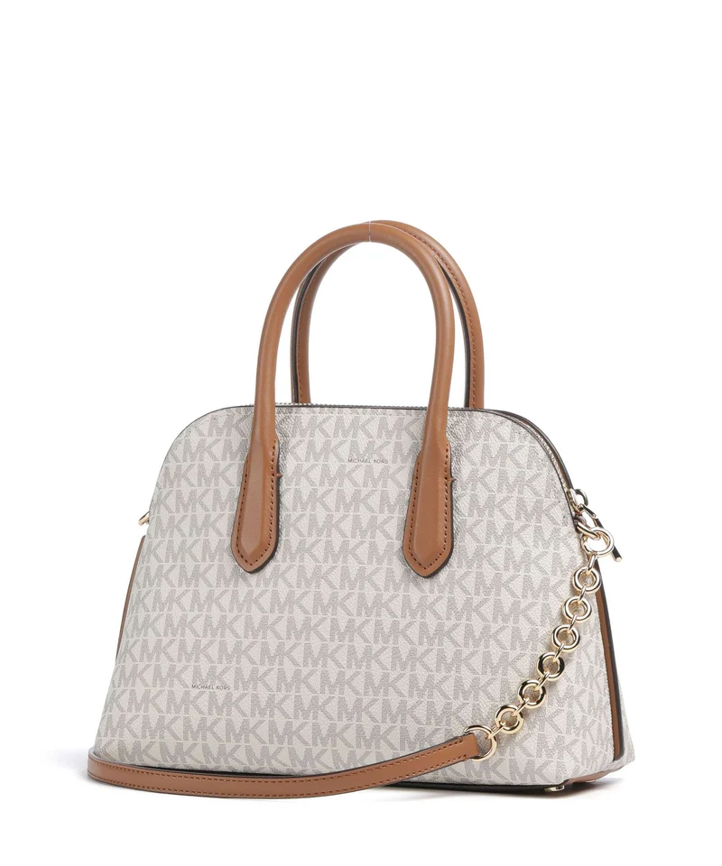 Michael Kors Freddie Medium Handtasche vanilla/acorn