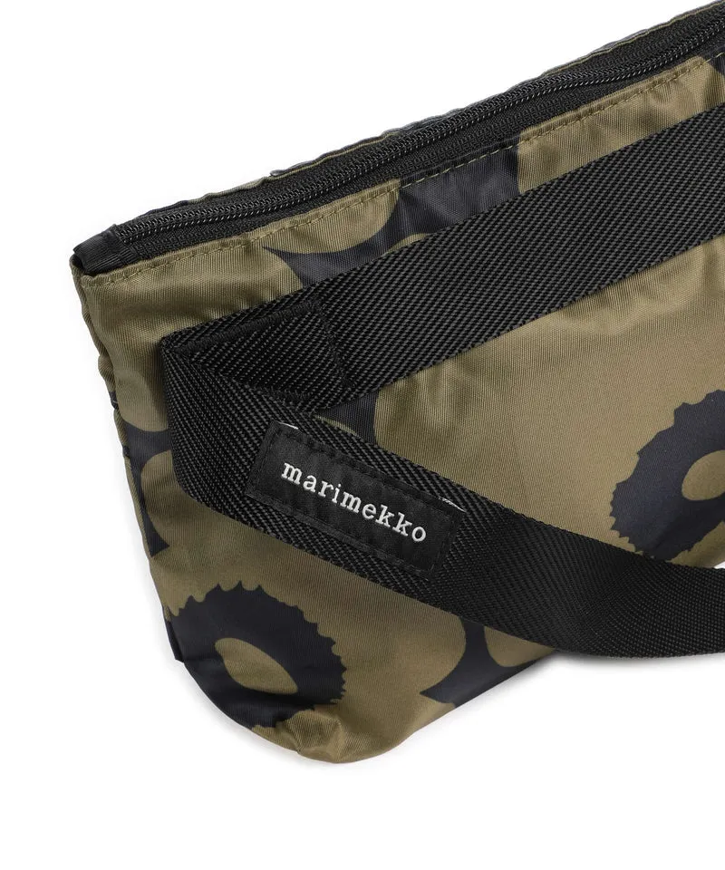 Marimekko Neat S Unikko Umhängetasche olive green/dark blue