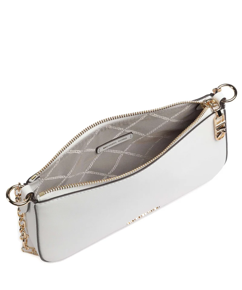 Michael Kors Empire Medium Schultertasche optic white