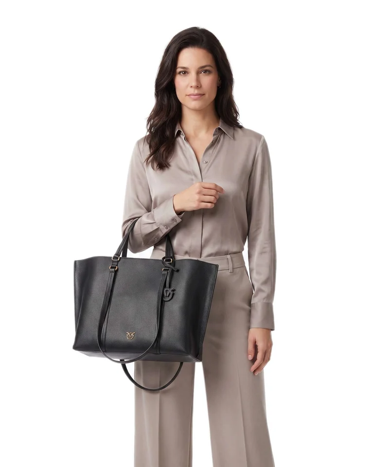 Pinko Carrie Big Shopper nero