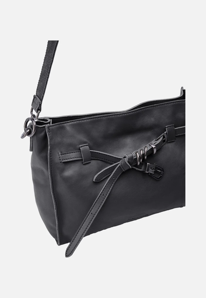 Belted With Love Shoulderbag Black - Schultertasche
