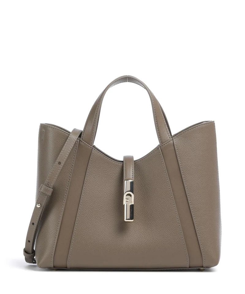 Furla Goccia S Handtasche muddy gray